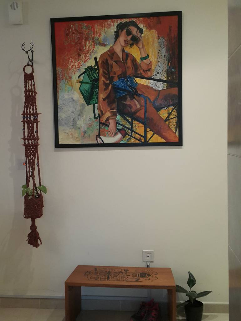 Original Expressionism Women Painting by Surabhi Gaikwad