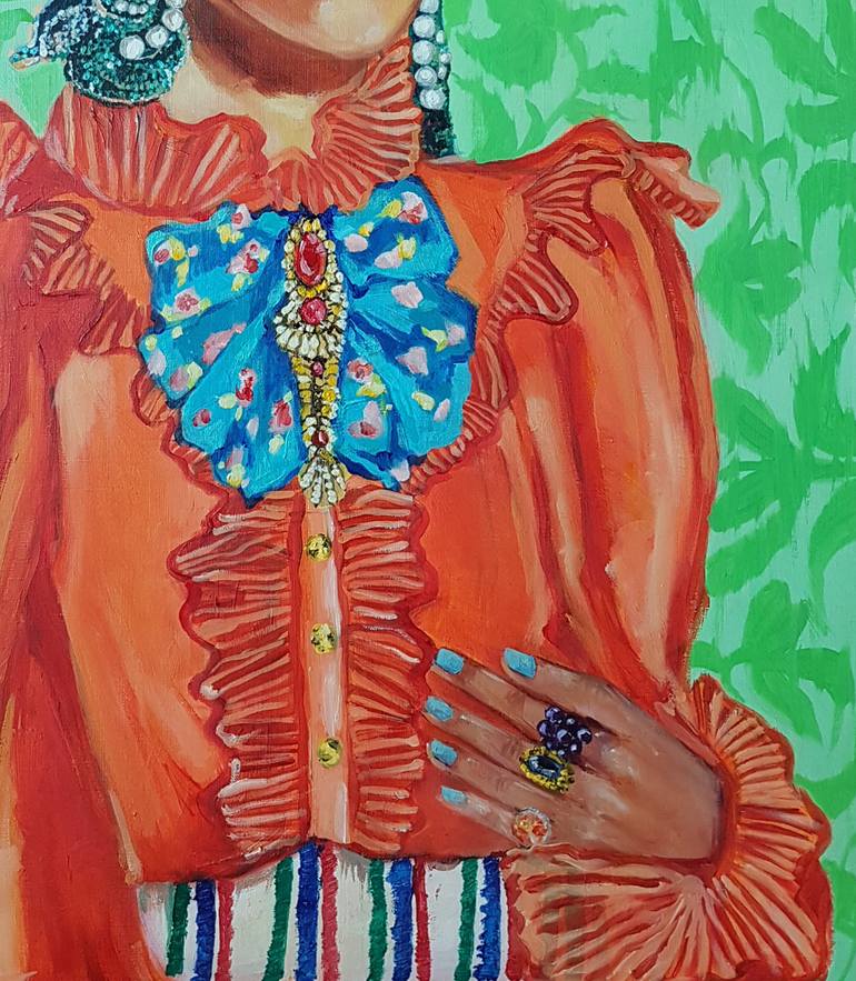 Original Figurative Fashion Painting by Surabhi Gaikwad