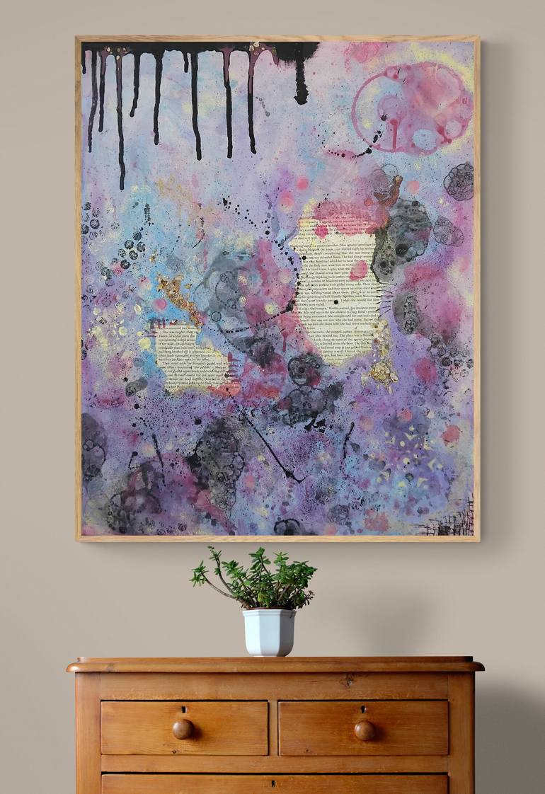 Original Abstract Expressionism Abstract Mixed Media by Jade Bane