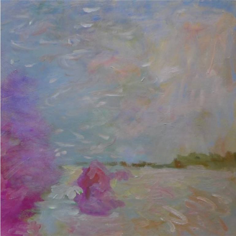 Original Abstract Expressionism Landscape Painting by Irina Smirnova-Seymour