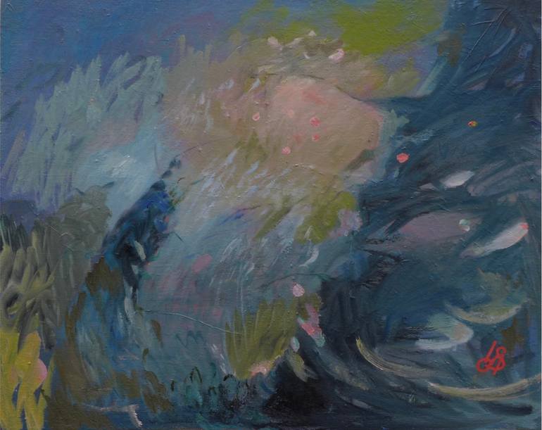 Original Landscape Painting by Irina Smirnova-seymour | Impressionism Art on Canvas | Night In The Forest