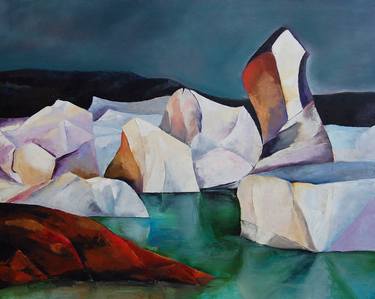 Original Cubism Nature Paintings by Andrea Buckland