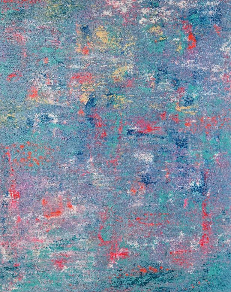Original Abstract Painting by Giovanna Castelletti | Abstract Art on Canvas | CORAL GARDEN - Palette Knife Painting Celebration the Ocean