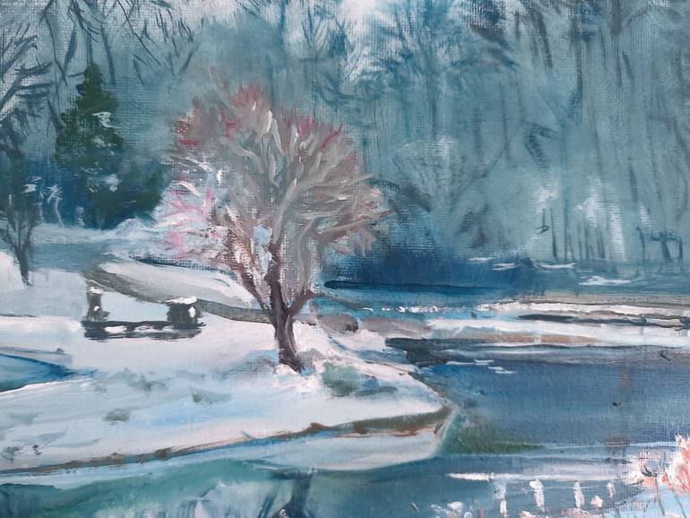 Original Documentary Landscape Painting by Maija Liepniece