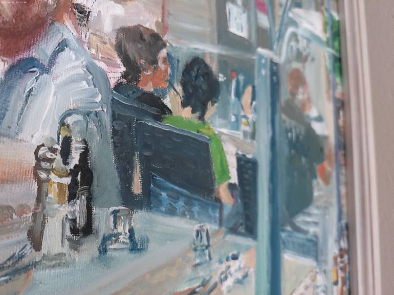 Original Photorealism Cities Painting by Maija Liepniece