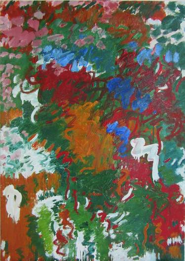 Original Abstract Expressionism Abstract Paintings by Lorna Ritz