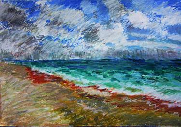 Print of Expressionism Beach Drawings by Lorna Ritz