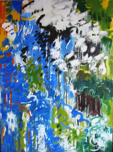 Original Abstract Expressionism Abstract Paintings by Lorna Ritz