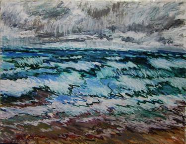 Original Expressionism Seascape Drawings by Lorna Ritz