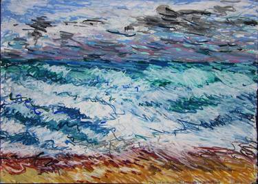 Print of Expressionism Seascape Drawings by Lorna Ritz