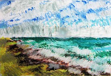 Print of Seascape Drawings by Lorna Ritz