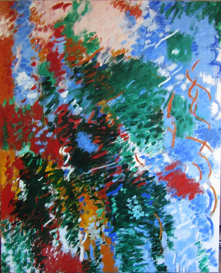 Original Abstract Expressionism Abstract Painting by Lorna Ritz