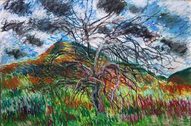 Original Expressionism Landscape Drawings by Lorna Ritz