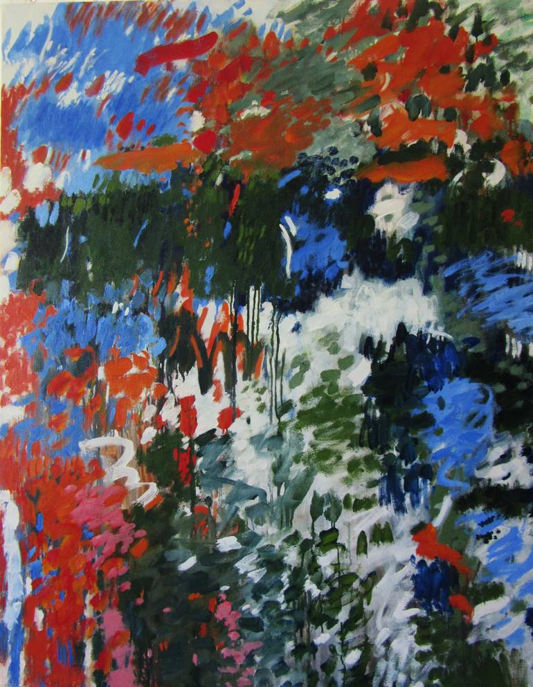 Original Abstract Expressionism Abstract Painting by Lorna Ritz