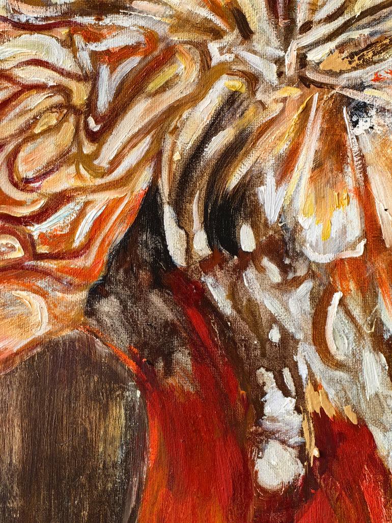 Original Abstract Expressionism Abstract Painting by Qi Mi
