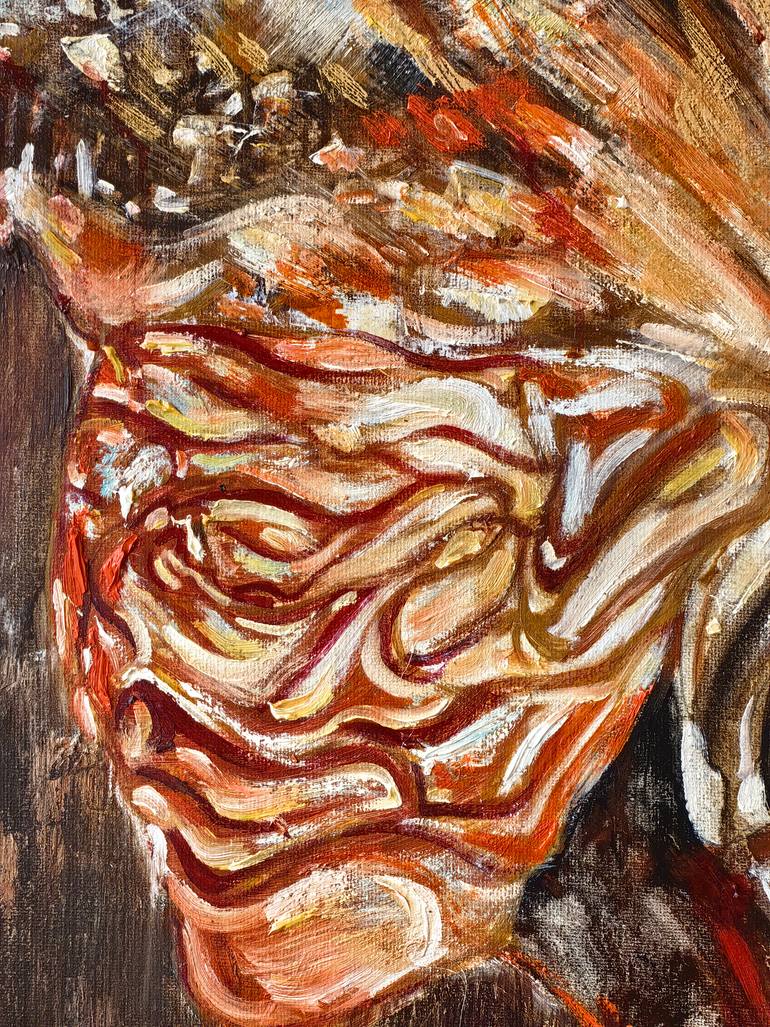 Original Abstract Expressionism Abstract Painting by Qi Mi