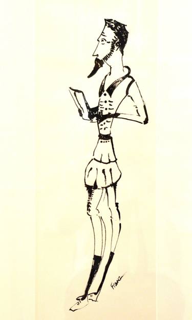 Original Men Drawings by Franz Fox