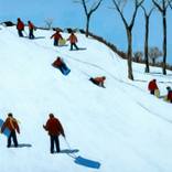 A perfect day for a slide by Mary E Brule