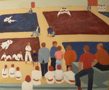 Original Sports Painting by Mary E Brule