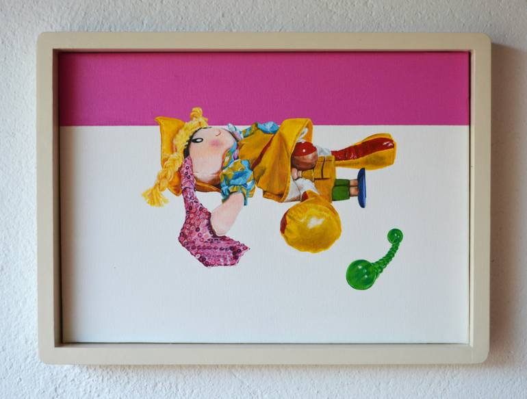 Original Pop Art Erotic Painting by Factory Girl