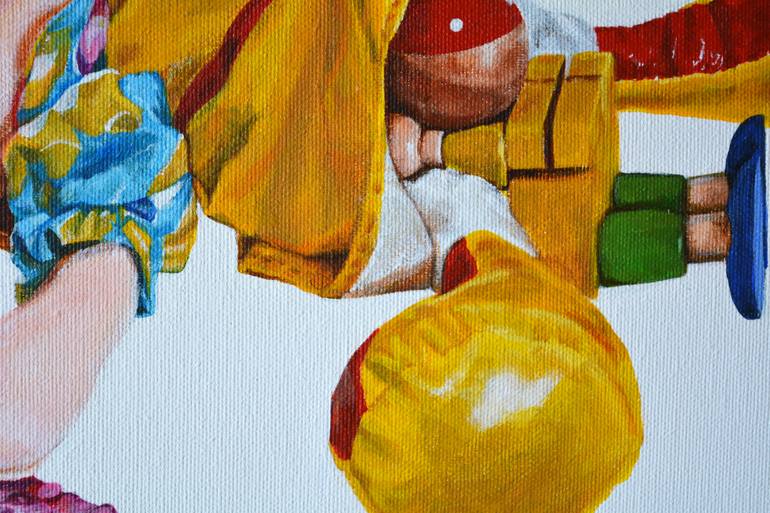 Original Pop Art Erotic Painting by Factory Girl