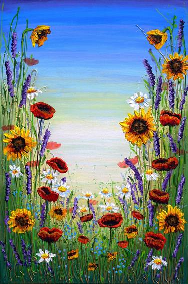 Original Fine Art Floral Paintings by Amanda Dagg