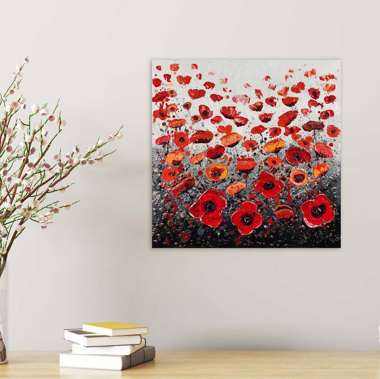 Original Expressionism Floral Painting by Amanda Dagg