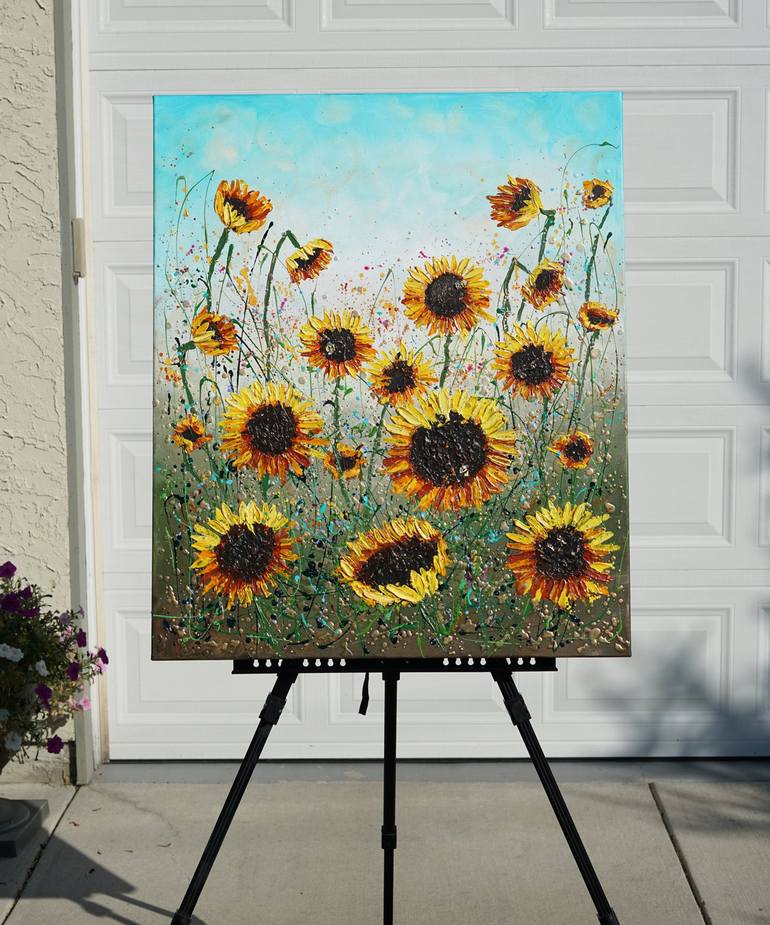 Original Expressionism Floral Painting by Amanda Dagg