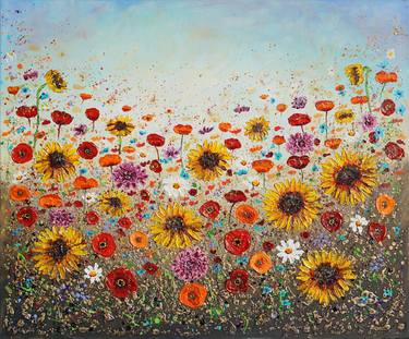 Original Expressionism Floral Paintings by Amanda Dagg