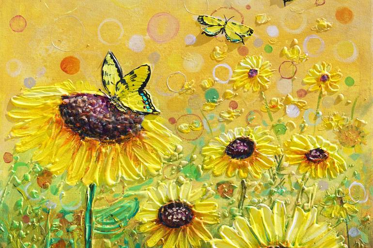 Original Expressionism Floral Painting by Amanda Dagg