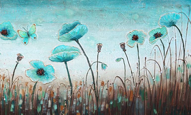 Original Contemporary Floral Painting by Amanda Dagg