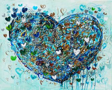 Original Abstract Expressionism Love Painting by Amanda Dagg