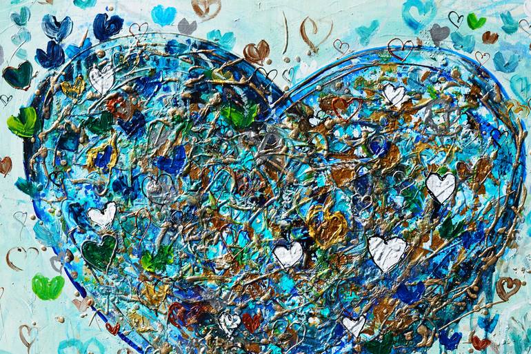 Original Abstract Expressionism Love Painting by Amanda Dagg