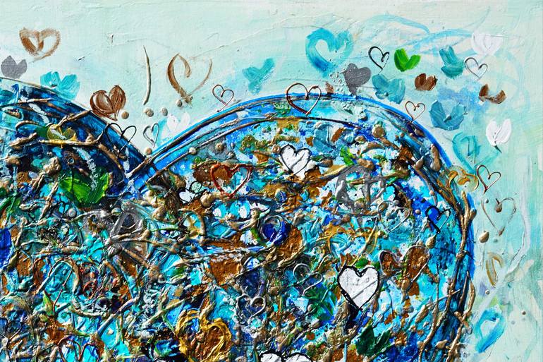 Original Abstract Expressionism Love Painting by Amanda Dagg