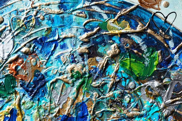 Original Abstract Expressionism Love Painting by Amanda Dagg