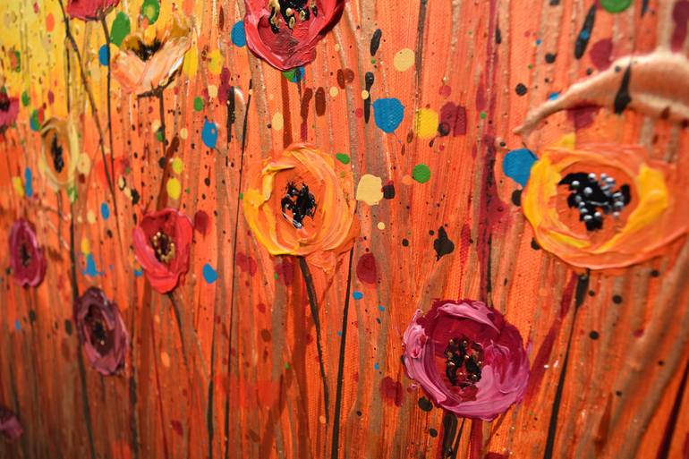 Original Expressionism Floral Painting by Amanda Dagg