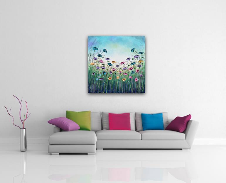 Original Expressionism Floral Painting by Amanda Dagg