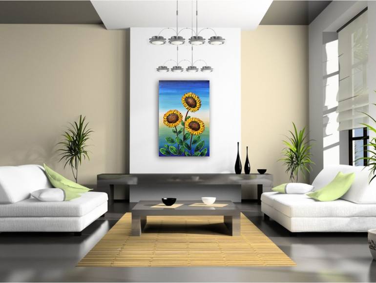 Original Expressionism Floral Painting by Amanda Dagg