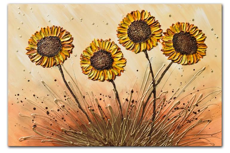 Original Expressionism Floral Painting by Amanda Dagg