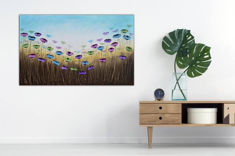 Original Expressionism Floral Painting by Amanda Dagg