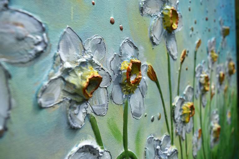 Original Abstract Floral Painting by Amanda Dagg