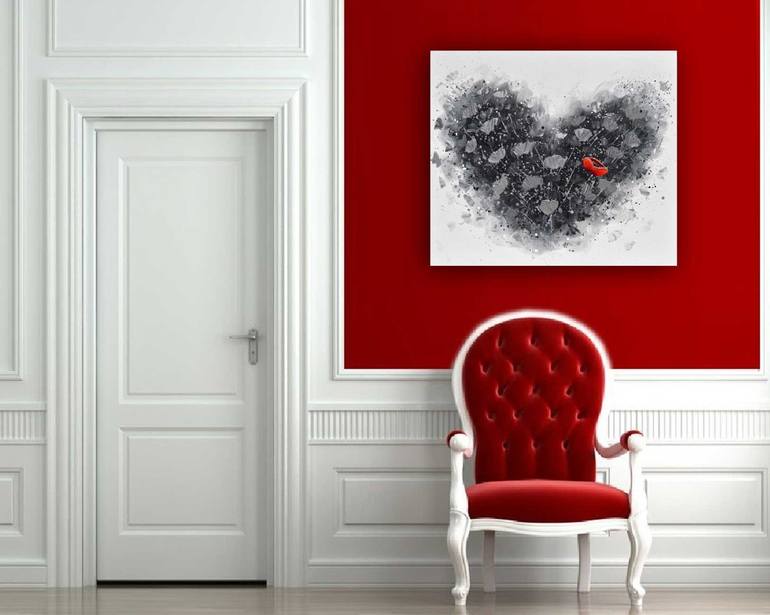 Original Abstract Love Painting by Amanda Dagg