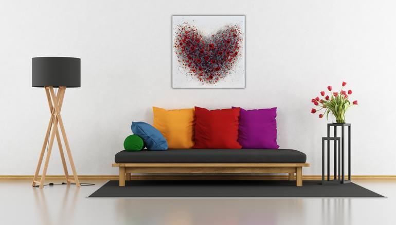 Original Abstract Love Painting by Amanda Dagg