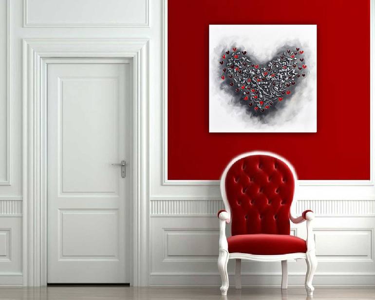 Original Abstract Love Painting by Amanda Dagg