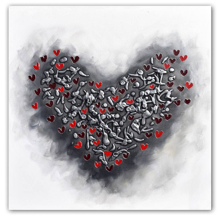 Original Abstract Love Painting by Amanda Dagg