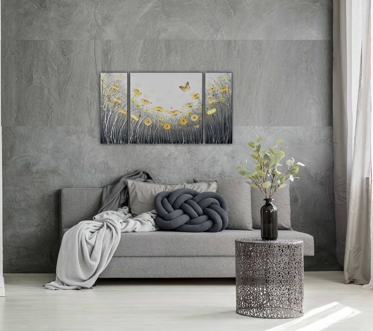 Original Abstract Expressionism Floral Painting by Amanda Dagg