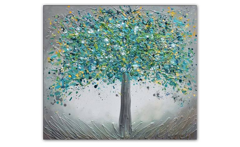 Original Abstract Tree Painting by Amanda Dagg