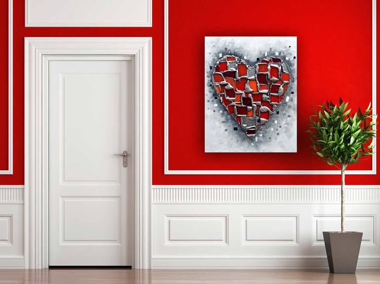 Original Abstract Love Painting by Amanda Dagg