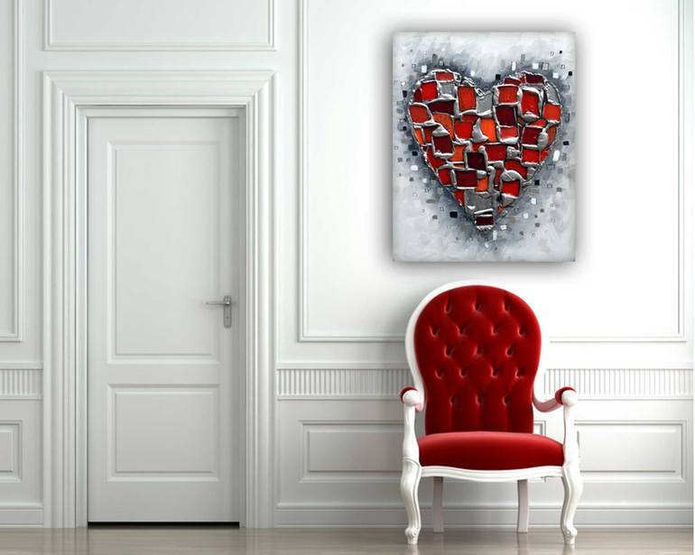 Original Abstract Love Painting by Amanda Dagg