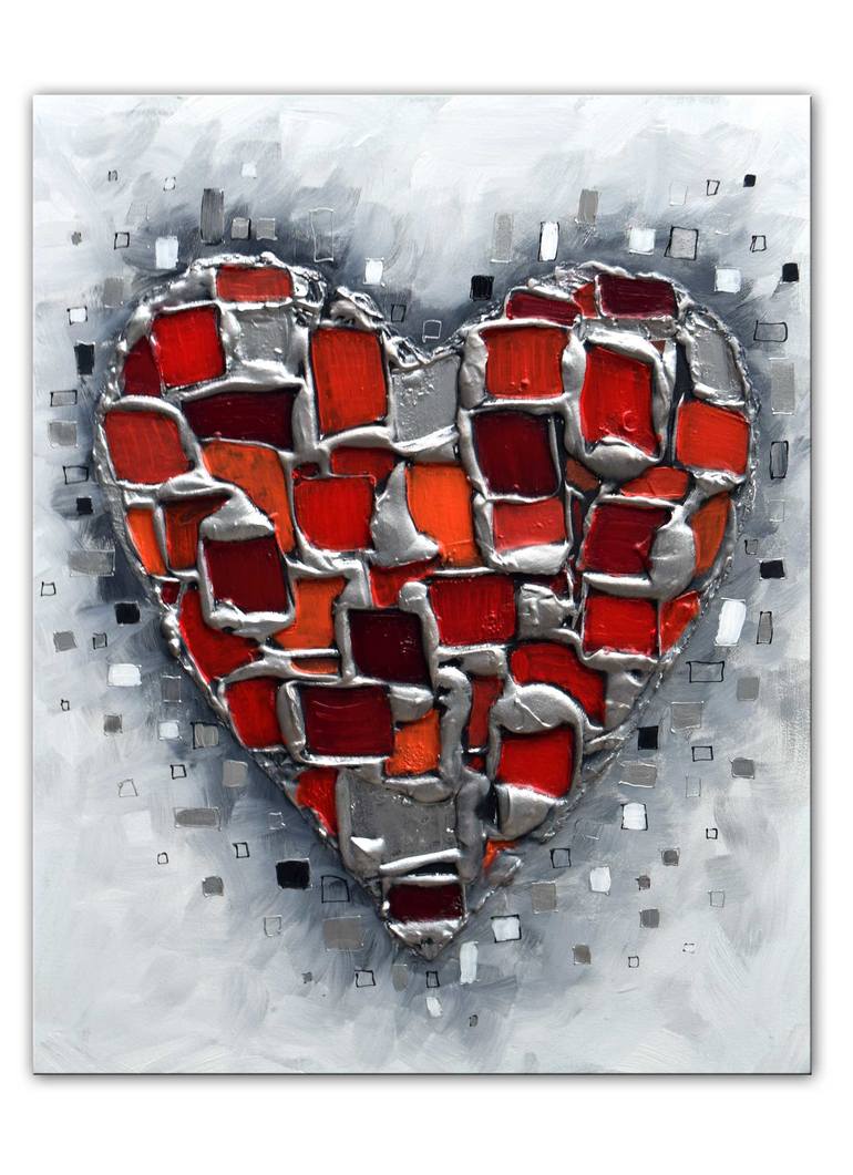 Original Abstract Love Painting by Amanda Dagg